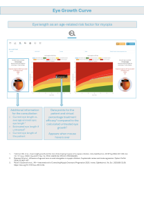 Instruction of use Eye growth curve