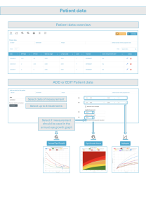 Instruction of use New Patient measurement